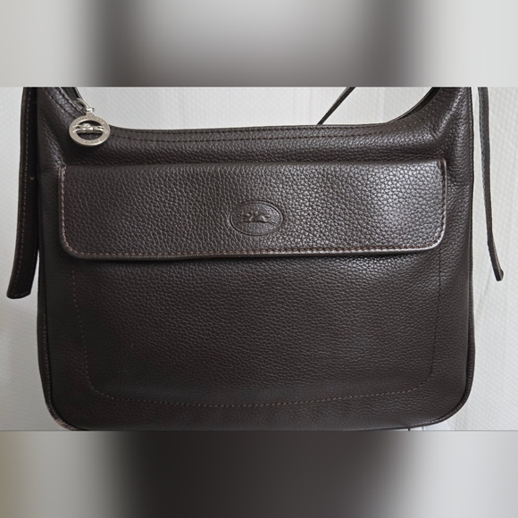 EUC Longchamp Brown Leather Shoulder Bag - Picture 9 of 14